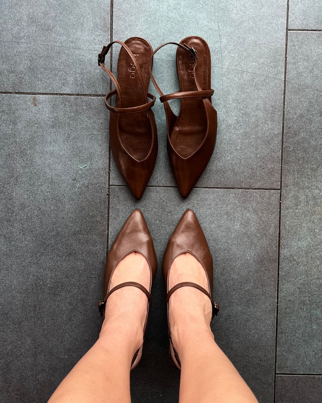 ELLA talon stiletto - brun