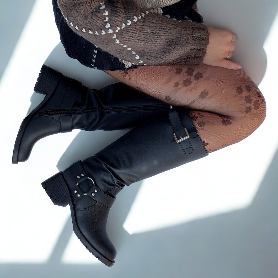 KELLIE knee boots - black