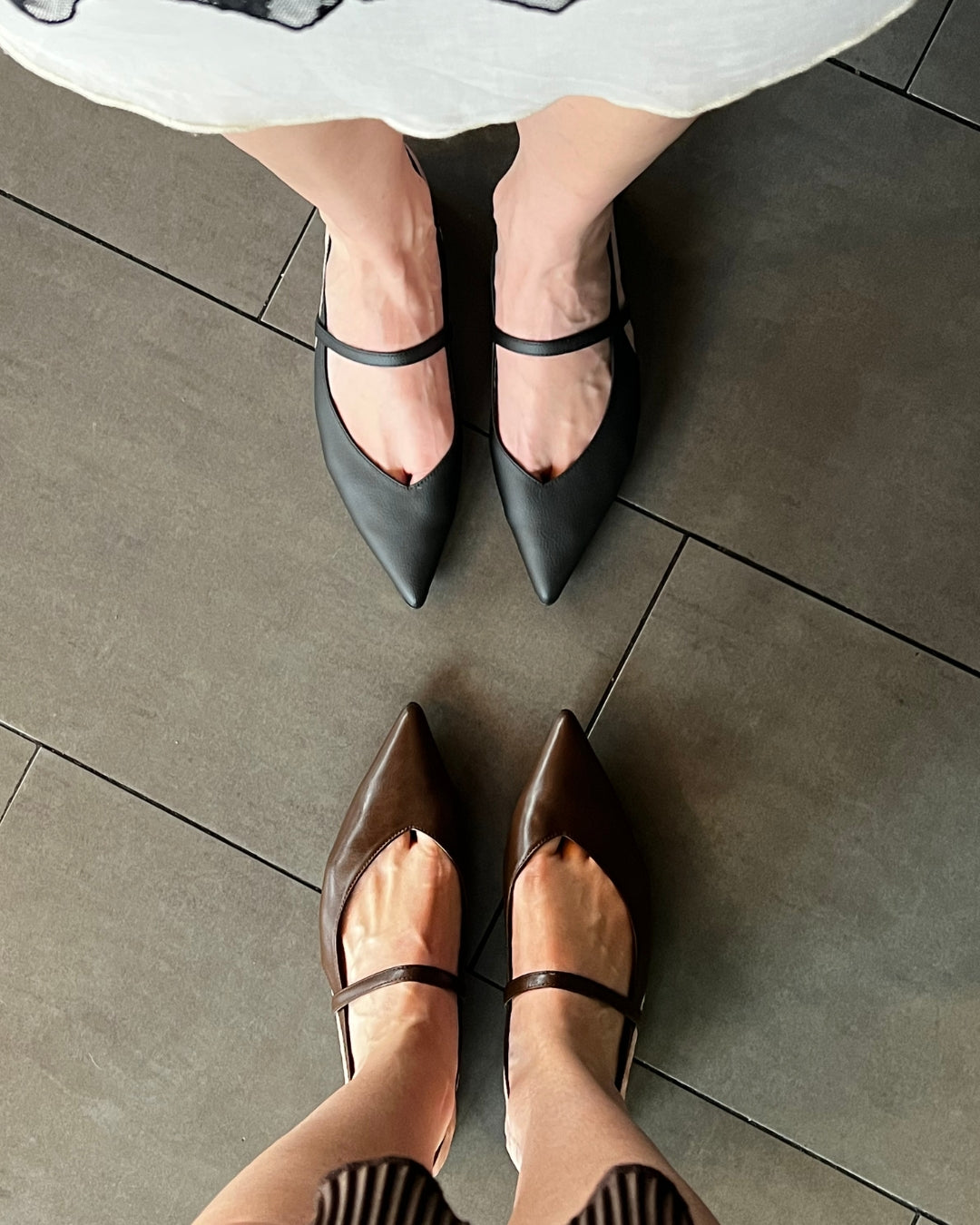 BELLA mary jane pointue – noir