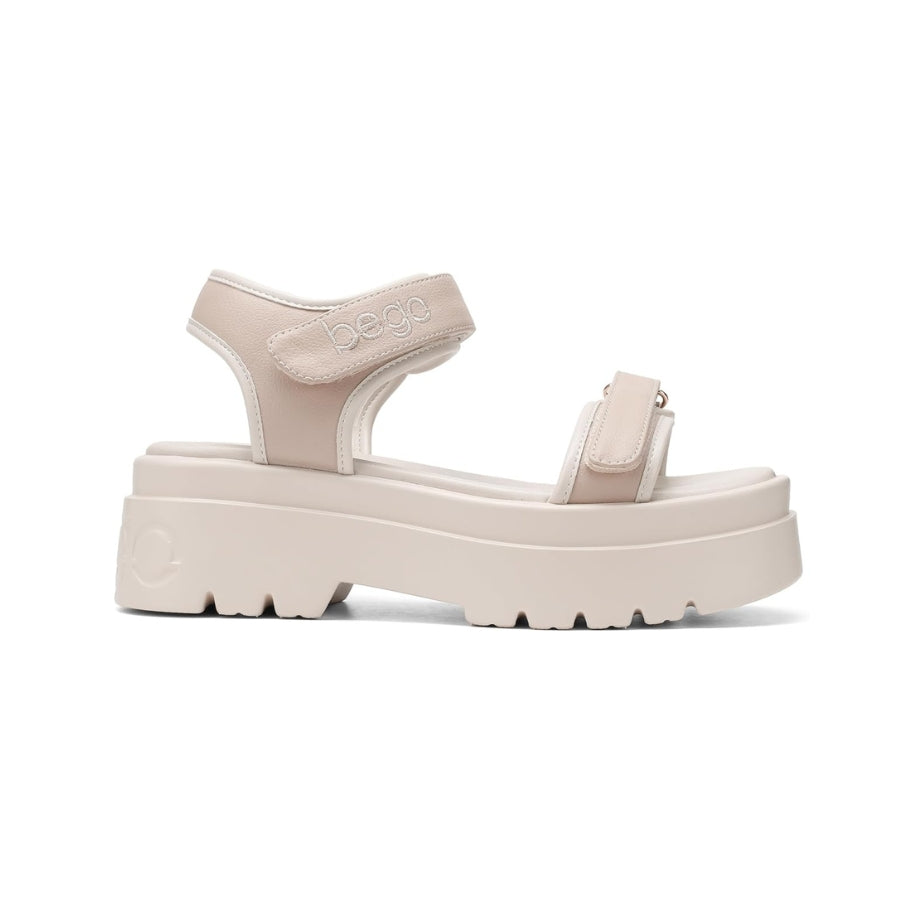 AXEL-GRAPE LEATHER sandals - beige