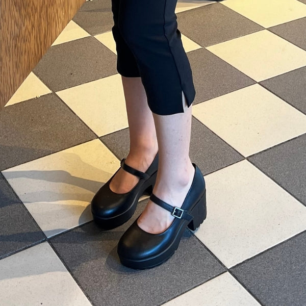 strappy DREY heel - black