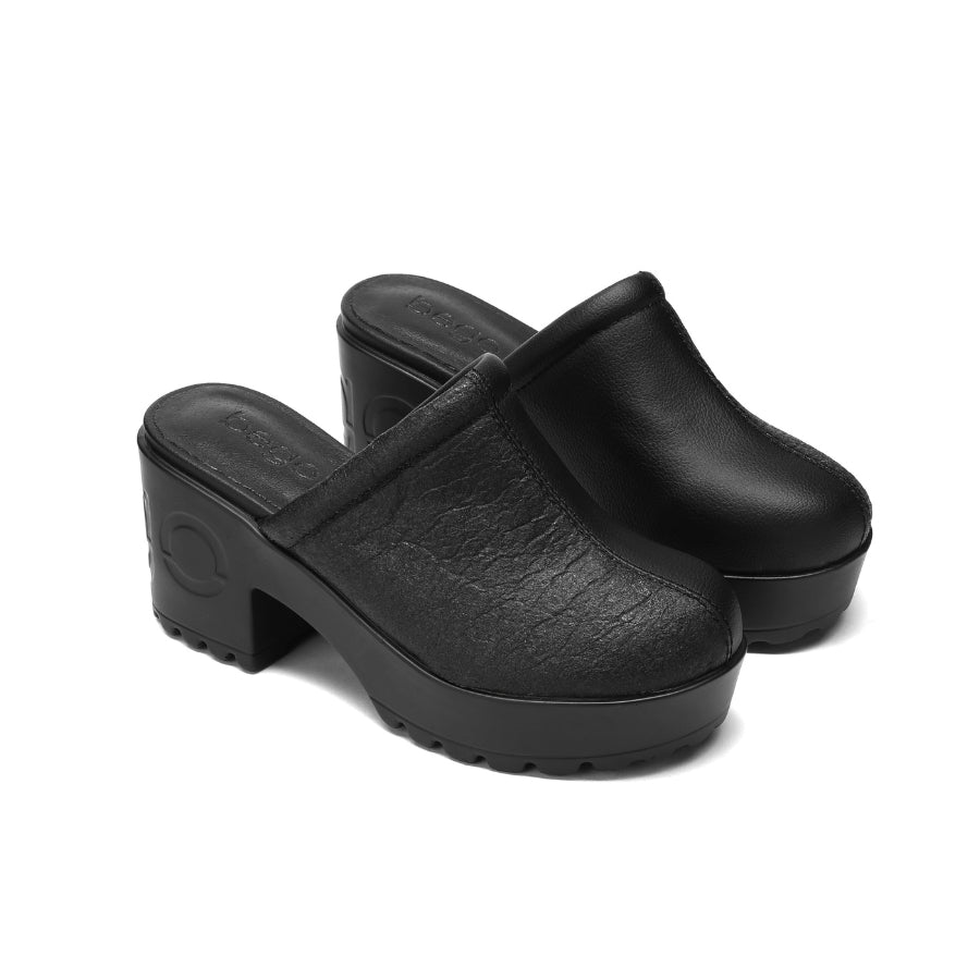 IRENE heeled clogs - black