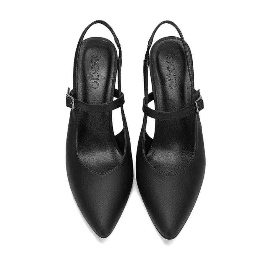 BELLA pointed mary jane - black