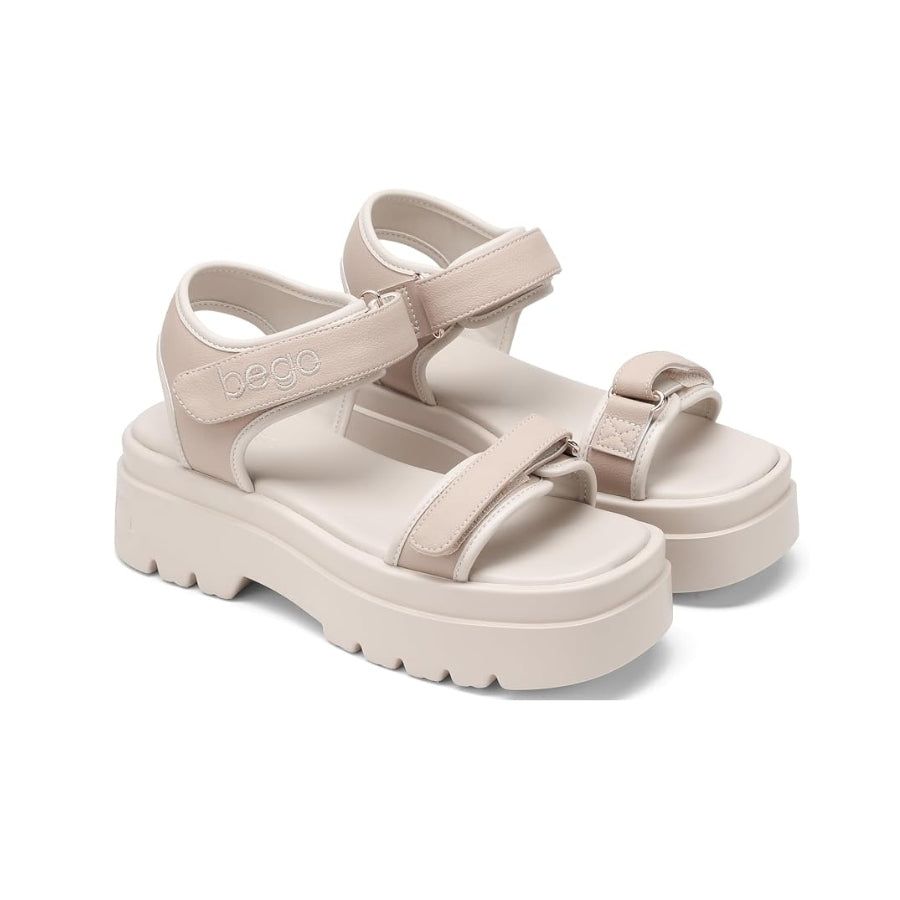 AXEL-GRAPE LEATHER sandals - beige