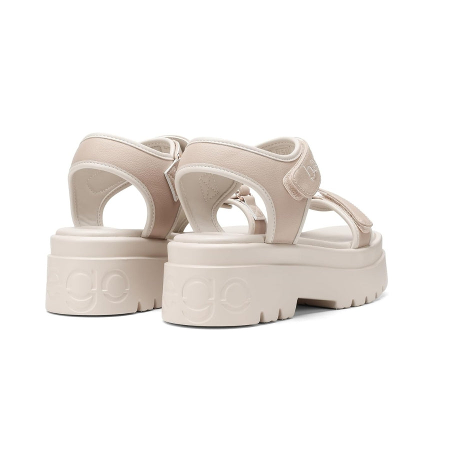 AXEL-GRAPE LEATHER sandals - beige