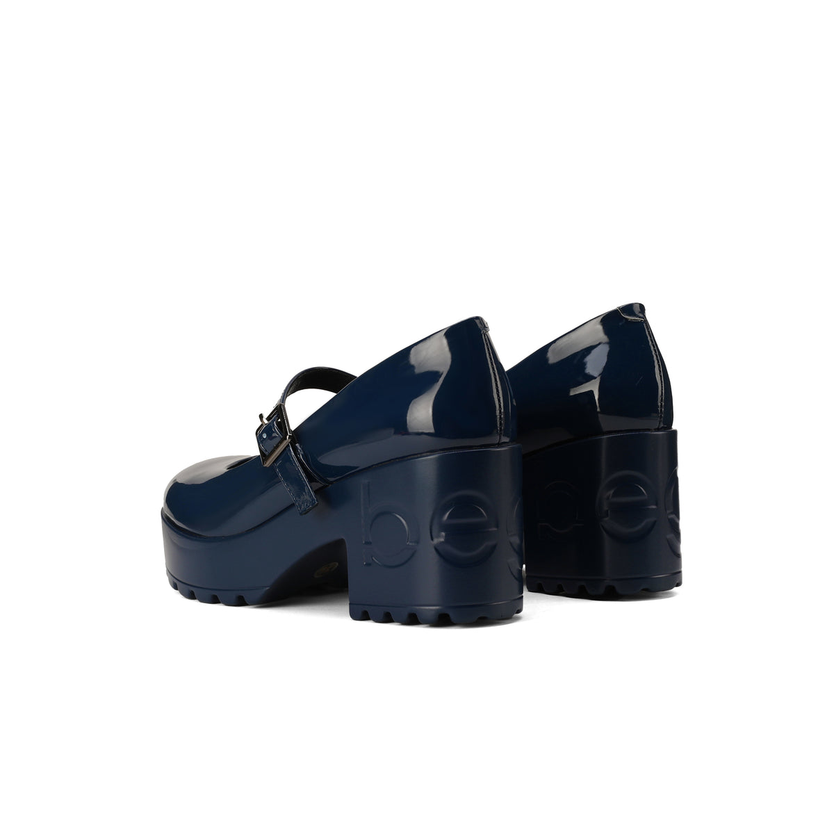 strappy DREY heel - patent navy
