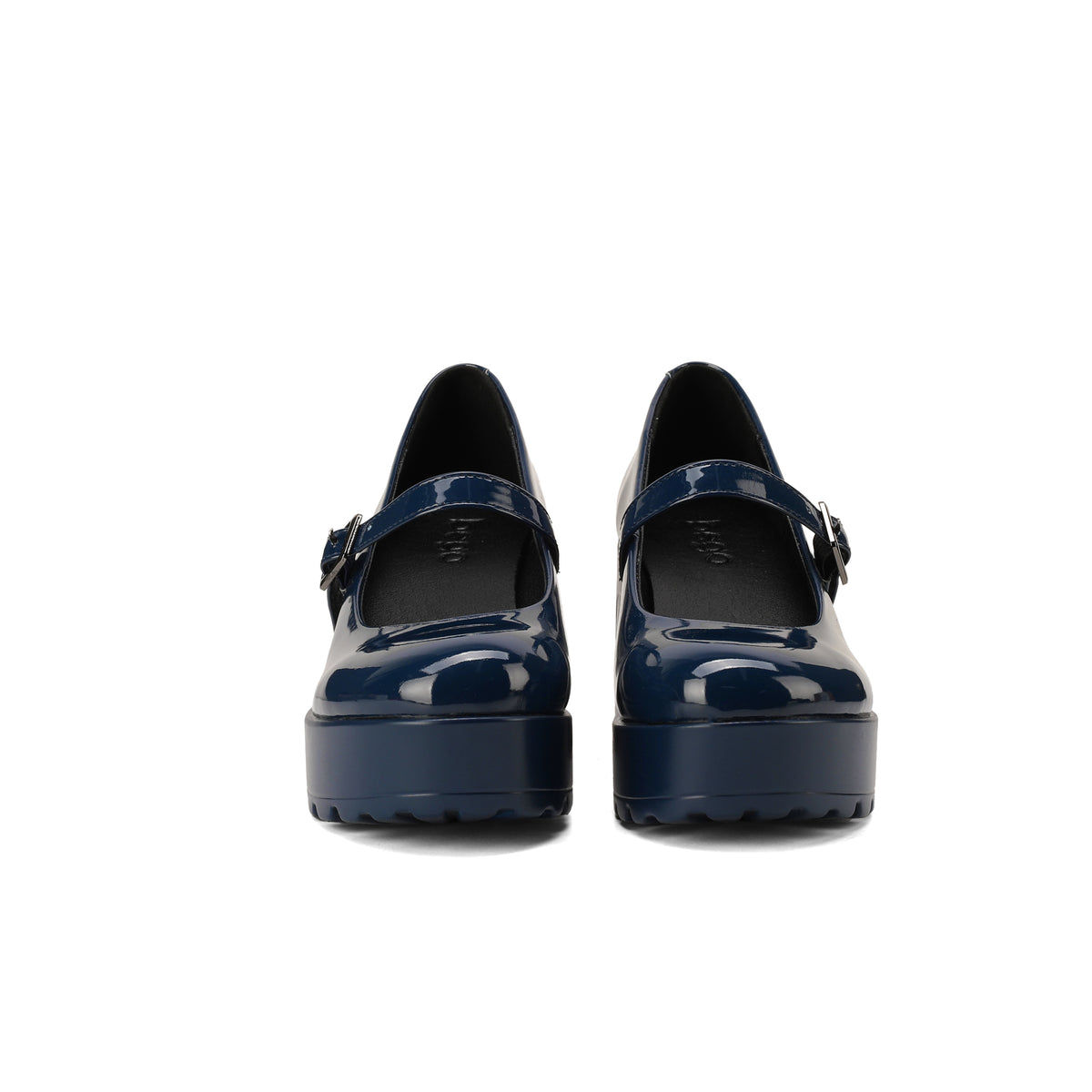 strappy DREY heel - patent navy