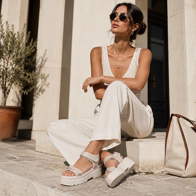 AXEL-GRAPE LEATHER sandals - beige