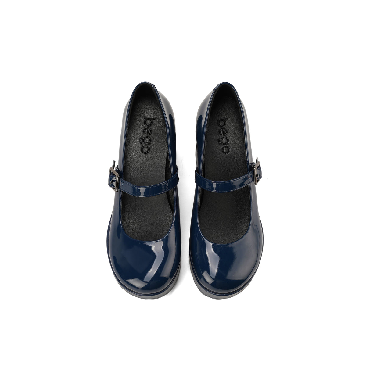 strappy DREY heel - patent navy
