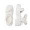 AXEL-GRAPE LEATHER sandals - white