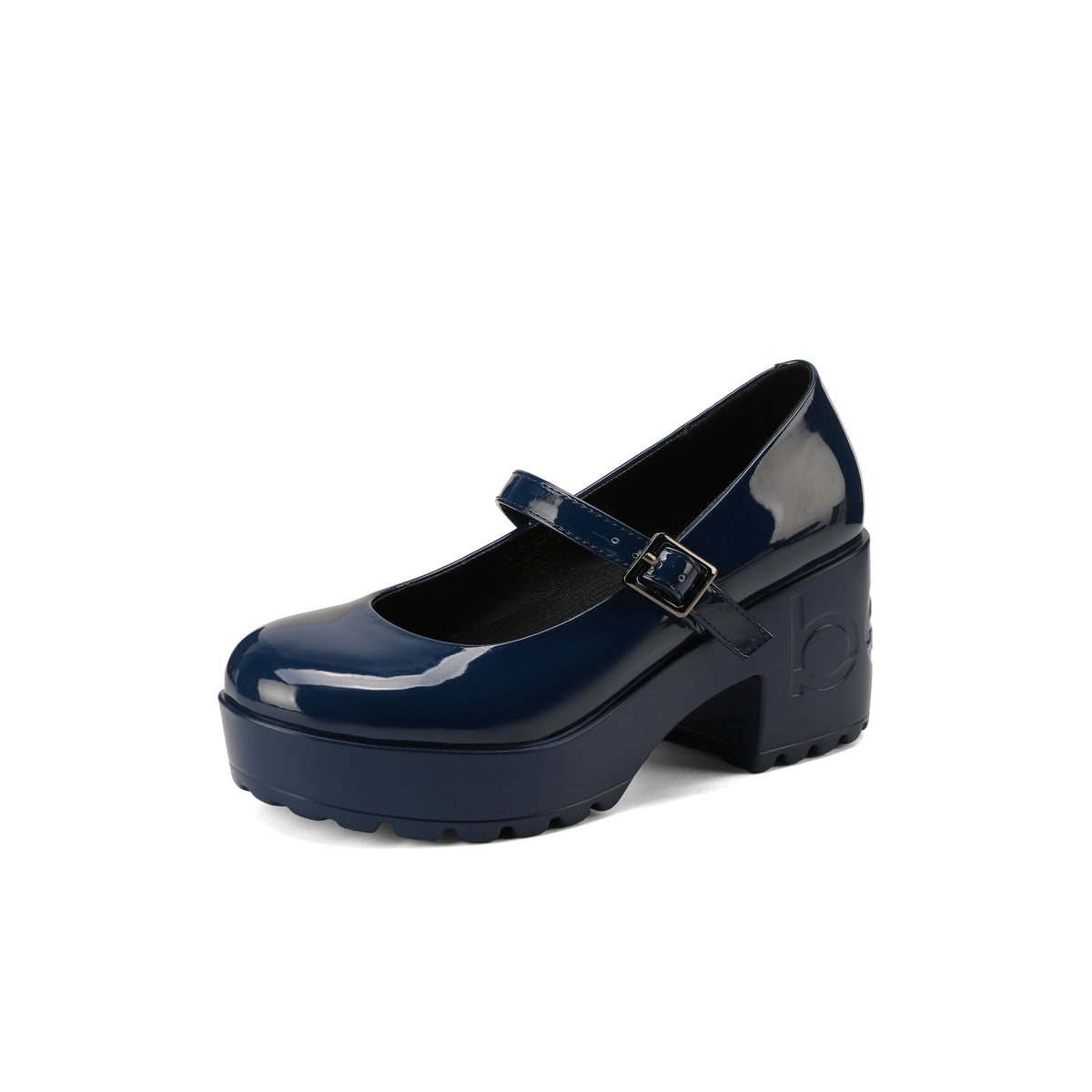 strappy DREY heel - patent navy