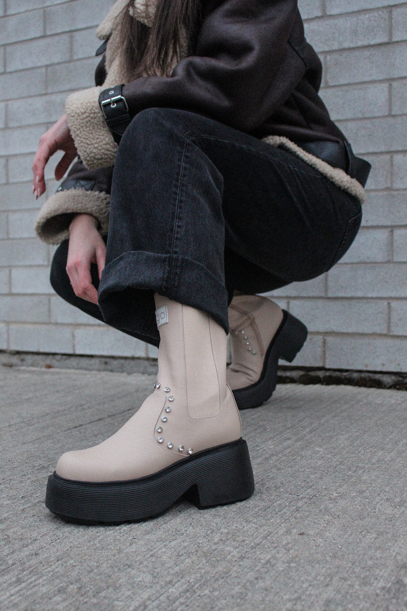 Bottes JENNY - beige