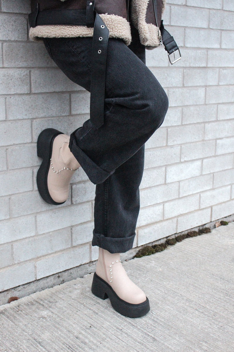 Bottes JENNY - beige