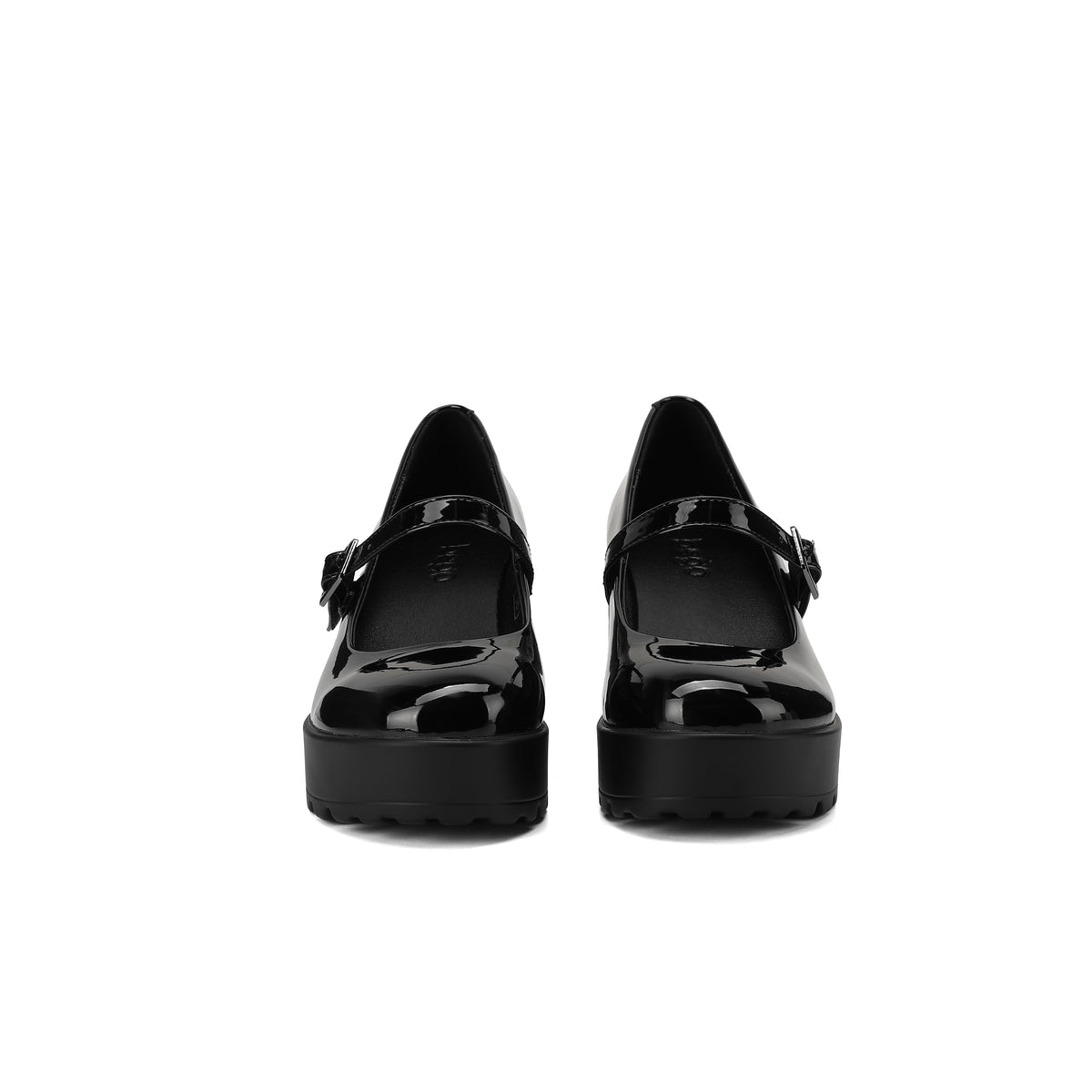 strappy DREY heel - patent black