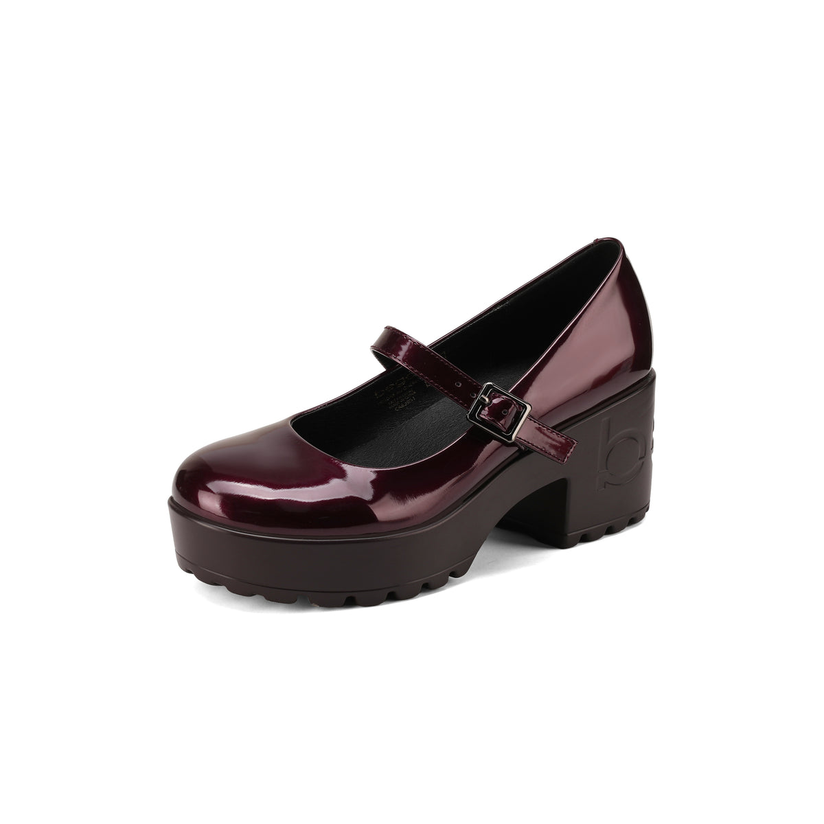 strappy DREY heel - patent burgundy