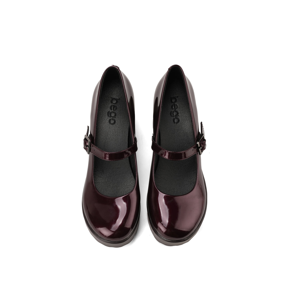 strappy DREY heel - patent burgundy